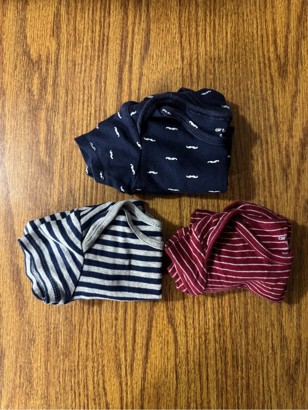 Bundle Of 3 Infant Boys Short Sleeve Onesies